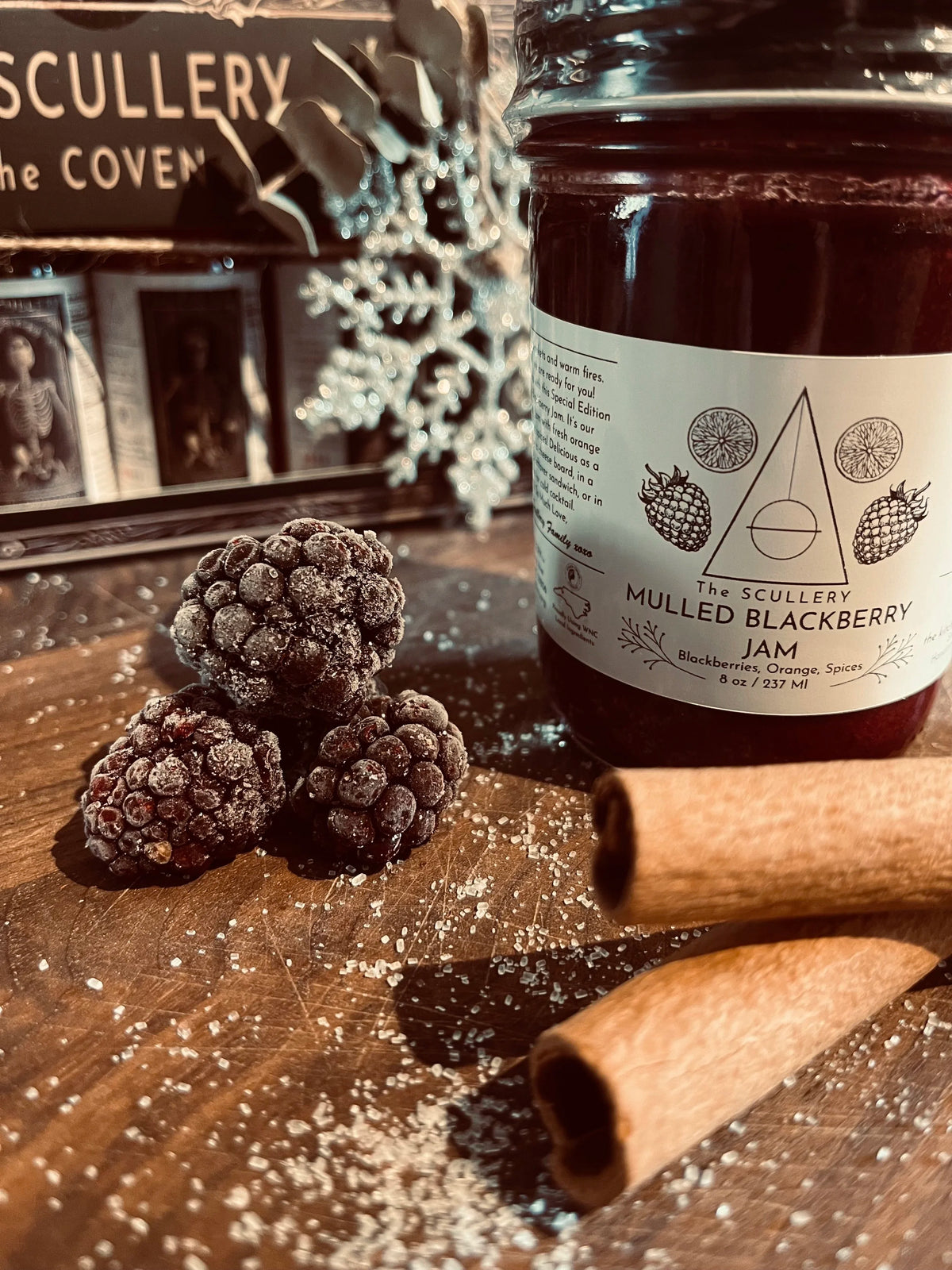 Mulled Organic Blackberry Low Sugar Jam