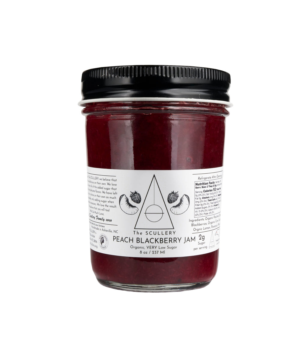 Organic Peach Blackberry Low Sugar Jam